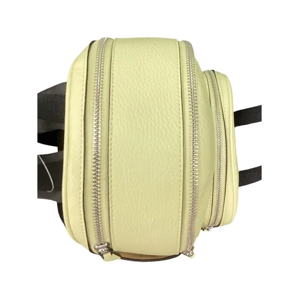 NWT Coach Backpack Women’s One Size Mini Court Backpack Leather Pale Lime Green